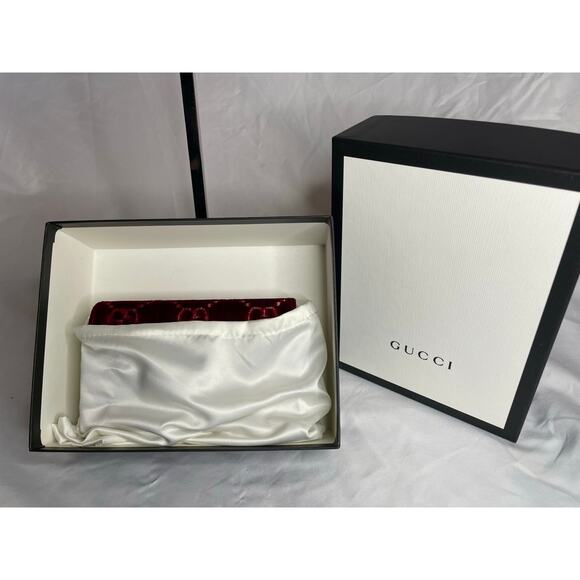 Gucci Dionysus Super Mini Red Velvet Crossbody Bag NWB - Picture 12 of 15